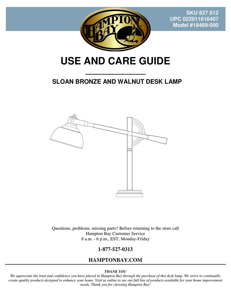 HAMPTON BAY 18489-000 User manual