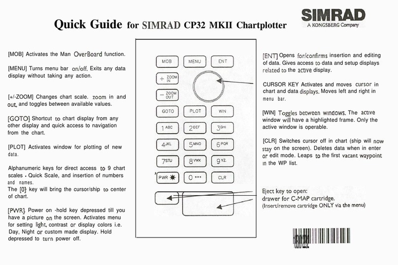 Kongsberg SIMRAD CP32 MKII quick guide