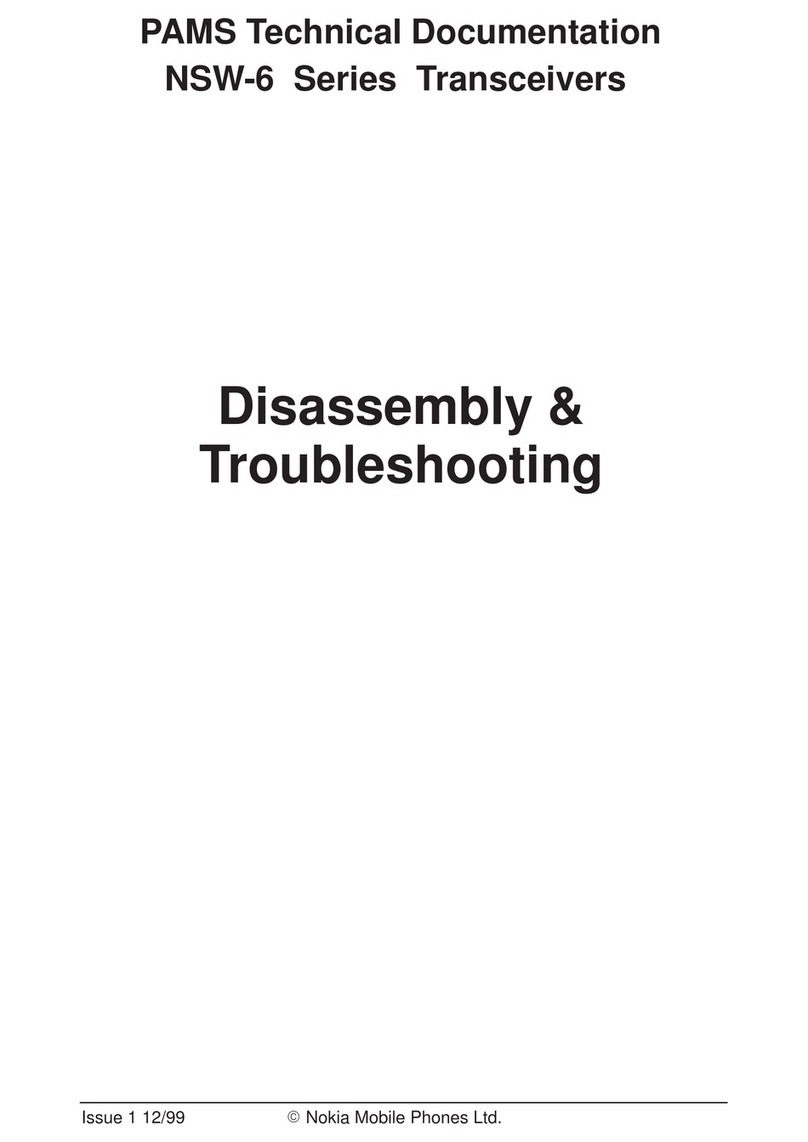 Nokia NSW-6 Series Disassembly & troubleshooting instructions