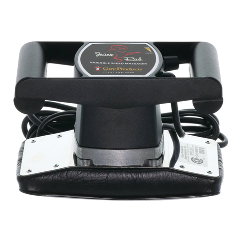 Core Products Jeanie Rub Variable Speed Massager user manual