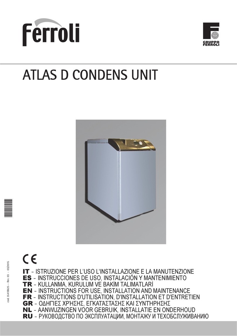 Ferroli ATLAS D CONDENS UNIT Troubleshooting guide