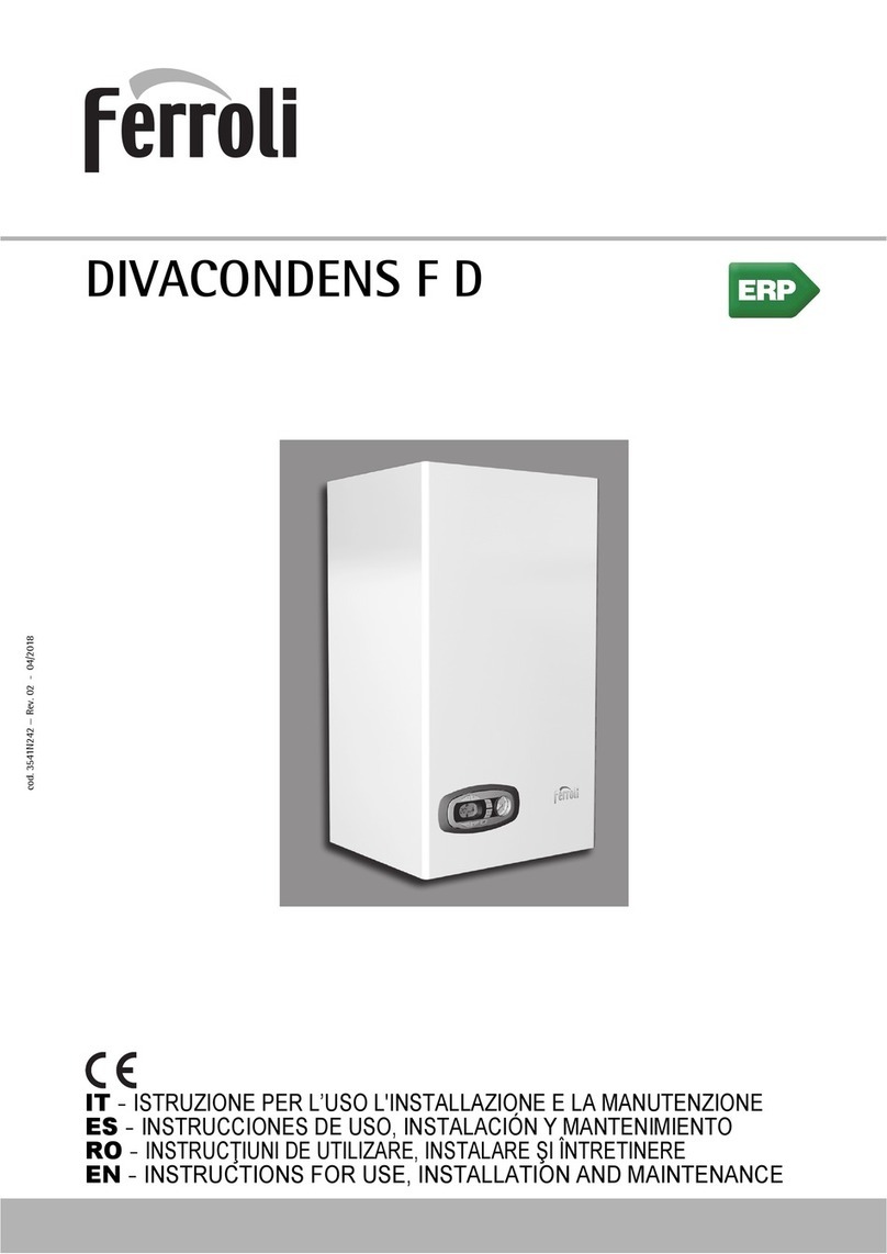 Ferroli DIVACONDENS F D Troubleshooting guide Ferroli DIVACONDENS F D Troubleshooting guide