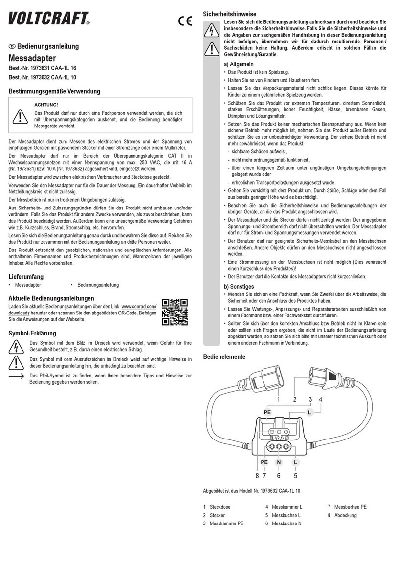 VOLTCRAFT CAA-1L 16 User manual