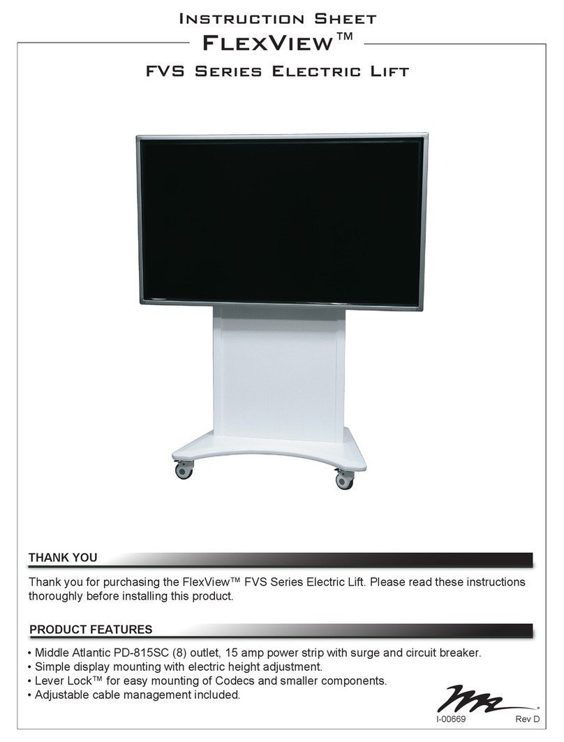 Middle Atlantic FlexView FVS Series instruction sheet
