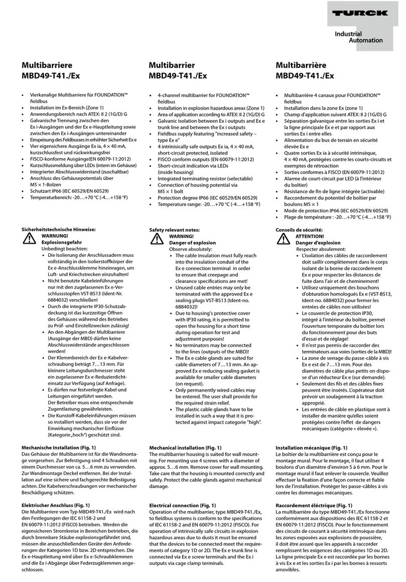 turck MBD49-T41./Ex quick start guide