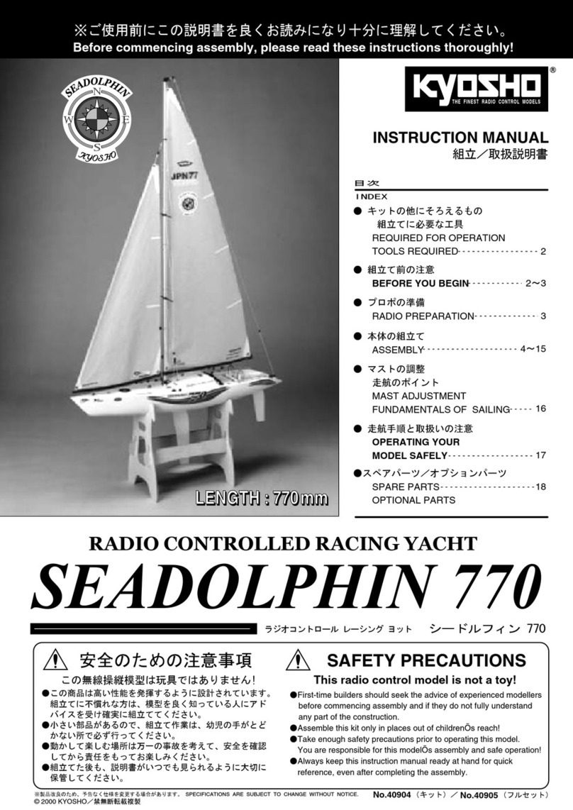 Kyosho SEADOLPHIN 770 instruction manual Kyosho SEADOLPHIN 770 instruction manual