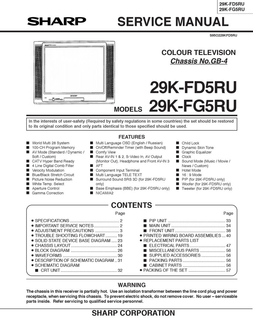 Sharp 29K-FD5RU User manual