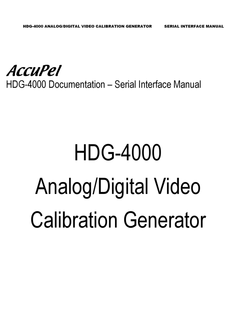 AccuPel HDG-4000 Serial Interface Manual