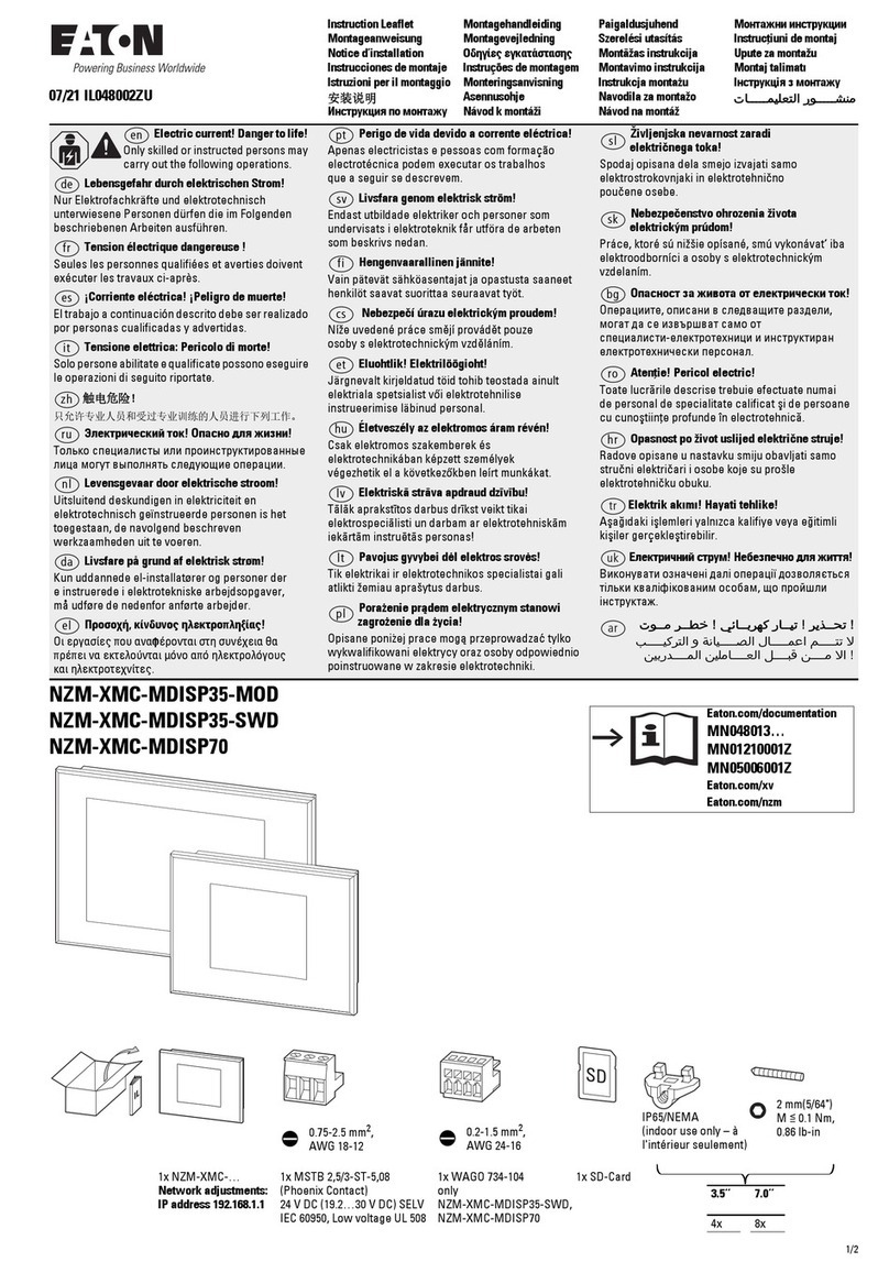 Eaton BreakerVisu NZM-XMC-MDISP35-MOD Manual