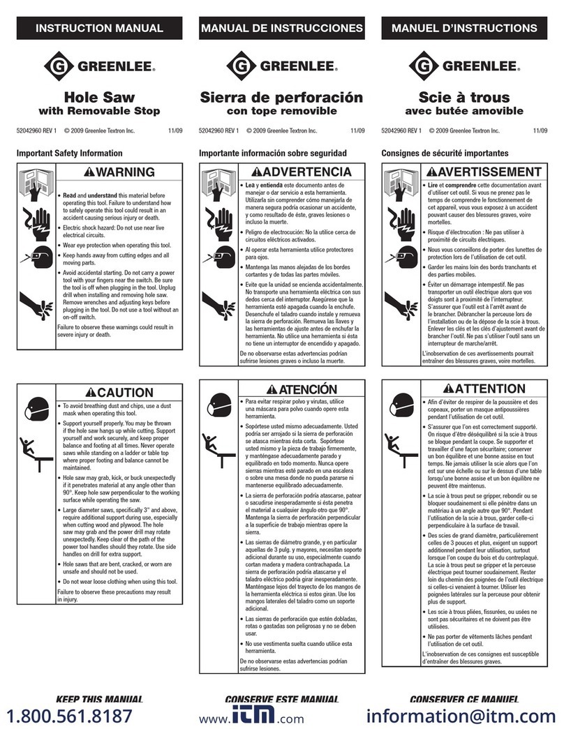 GREENLINE 38506 instruction manual