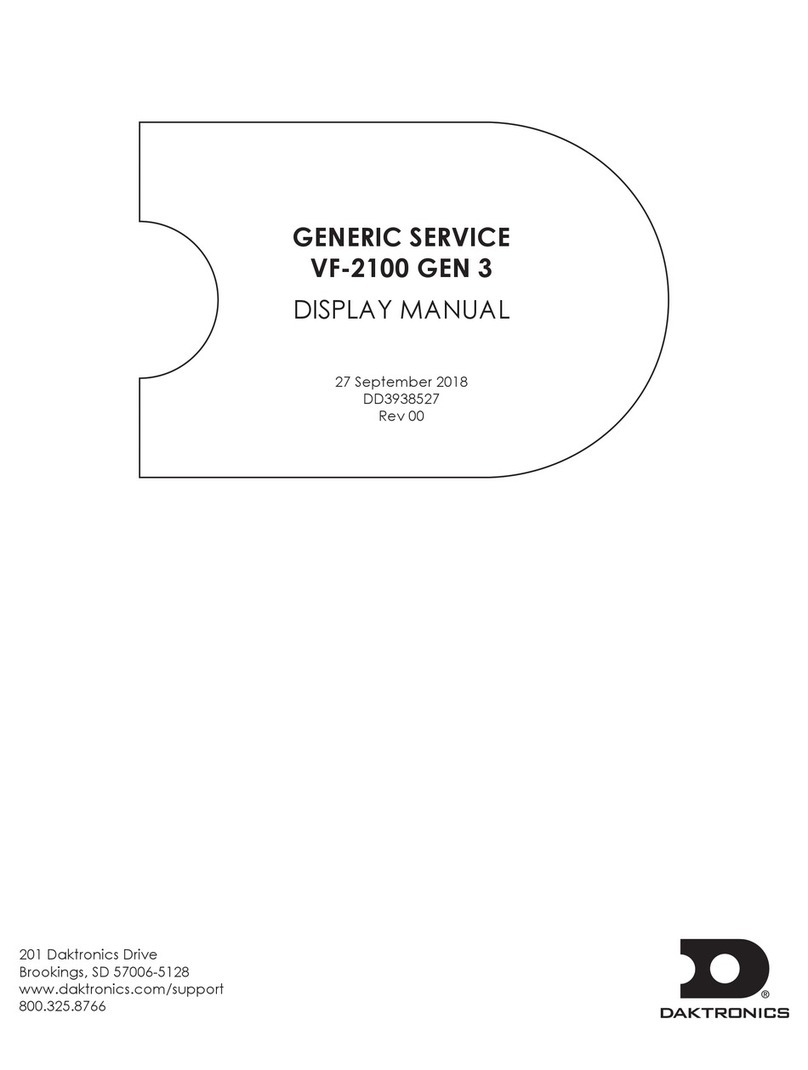 Daktronics VF-2100 DISPLAY MANUAL