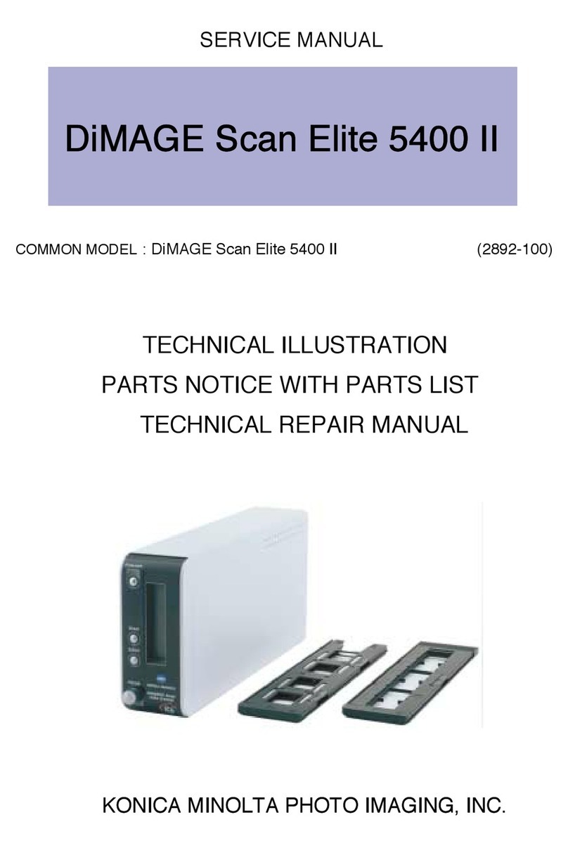 Konica Minolta DiMAGE Scan Elite 5400 II User manual Konica Minolta DiMAGE Scan Elite 5400 II User manual