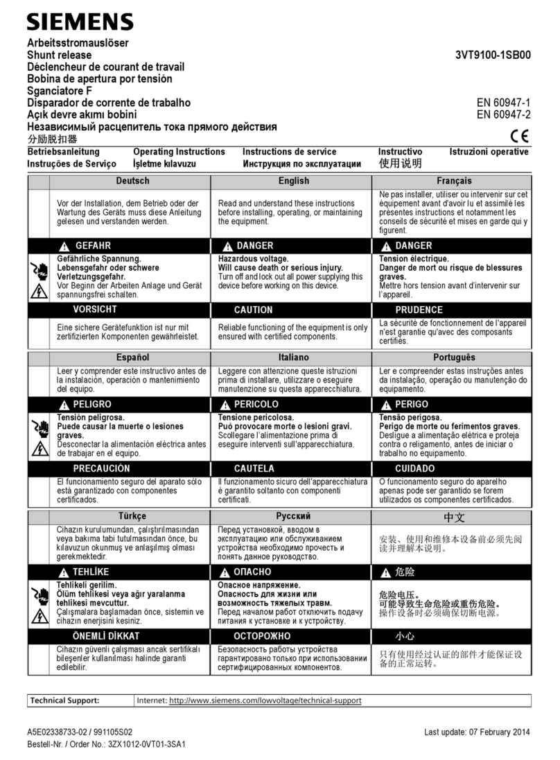 Siemens 3VT9100-1SB00 User manual