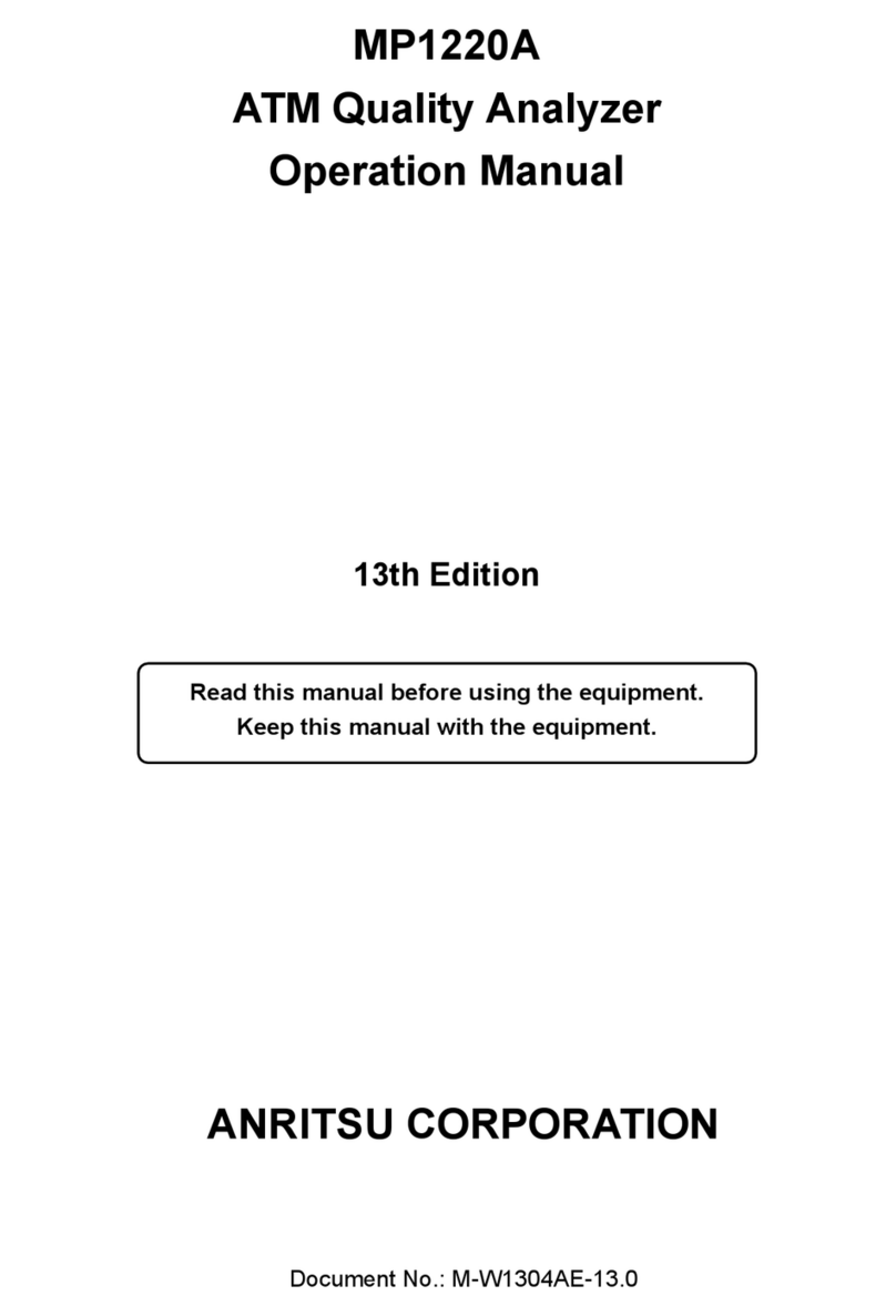 Anritsu MP1220A User manual