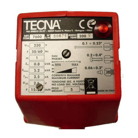 TECNA SPOTTER 7600 instruction manual