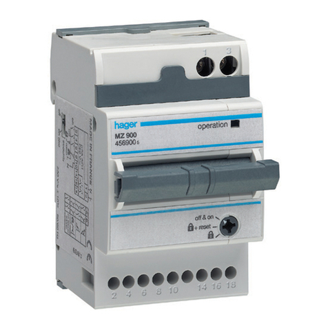 hager MZ901 User manual
