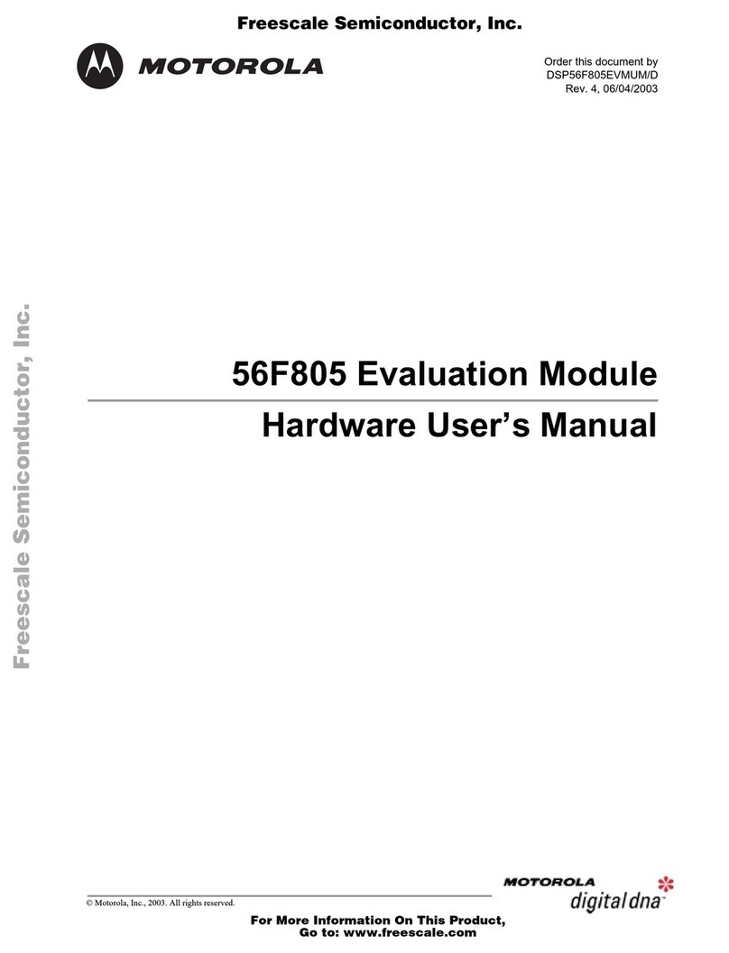 Motorola 56F805 Hardware user manual