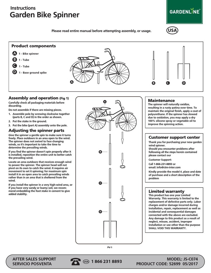 Gardenline JS-C074 instructions