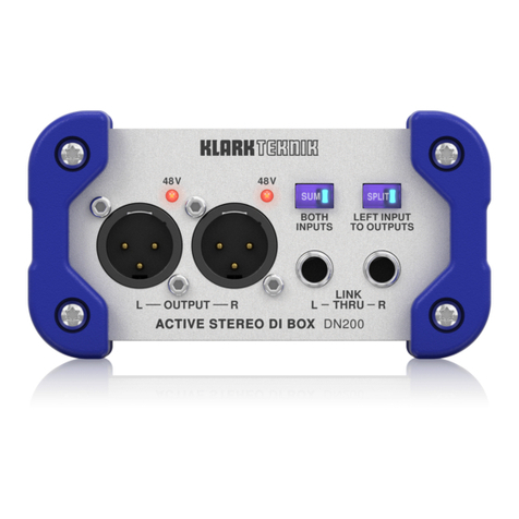 Klark Teknik DN200 quick start guide