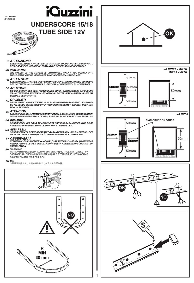 iGuzzini UNDERSCORE 15 User manual