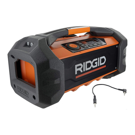 RIDGID R84087 User manual