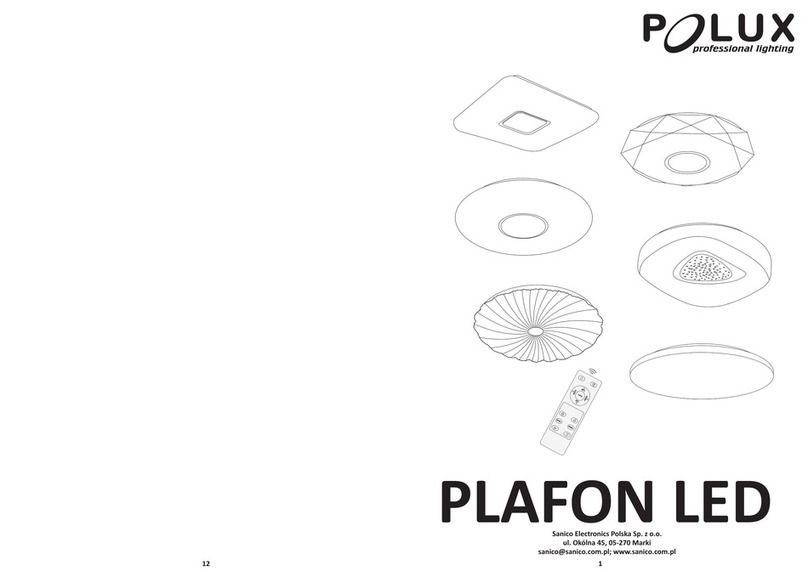 Plux PLAFON LED instruction manual Plux PLAFON LED instruction manual