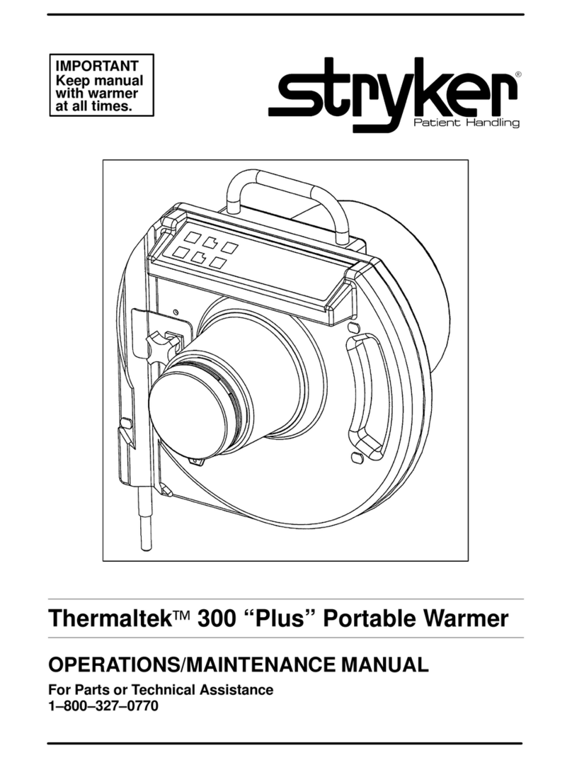 Stryker Thermaltek 300 Plus Operation & maintenance manual