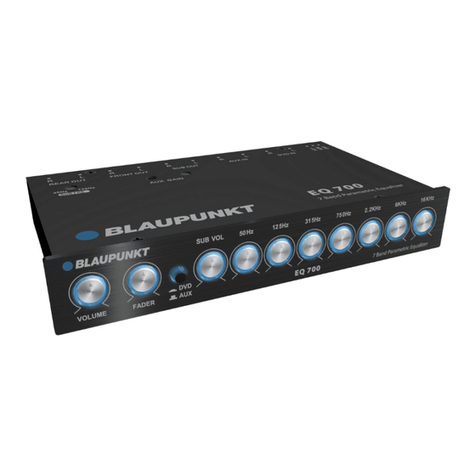 Blaupunkt EQ 700 Operating and installation instructions