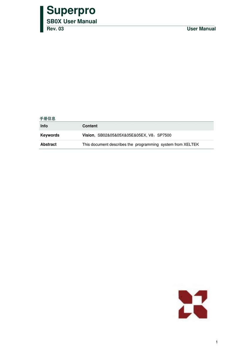 Xeltek Superpro SB02 user manual