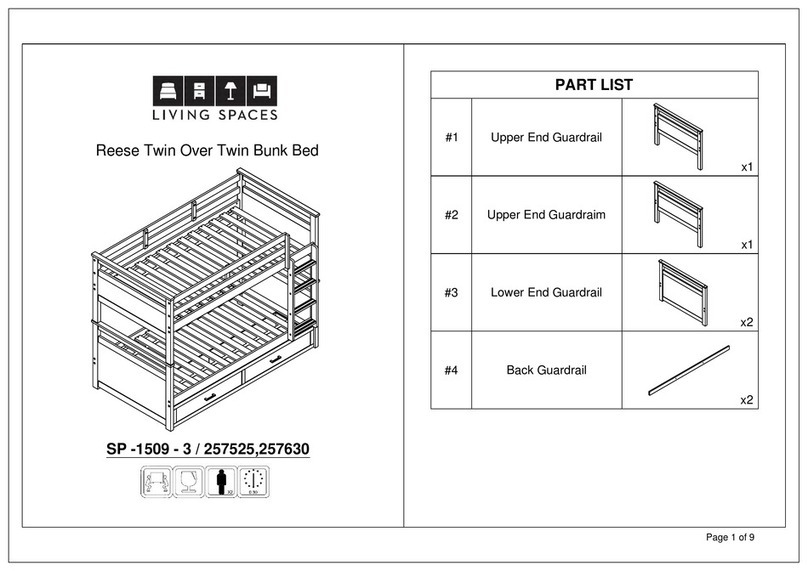 Living Spaces Reese 257525 User manual