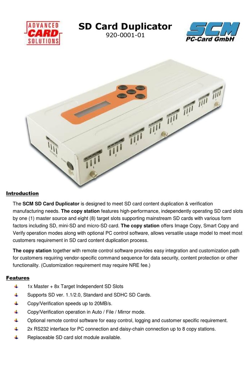 SCM 920-0001-01 manual