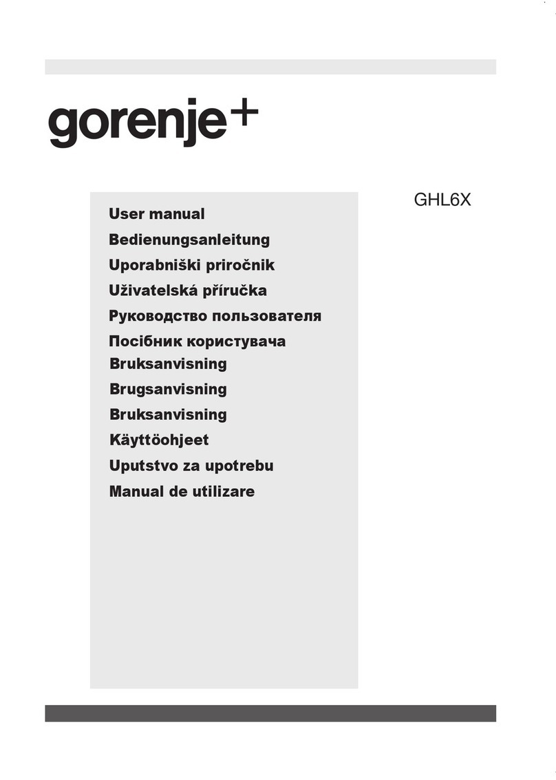 Gorenje GHL6X user manual