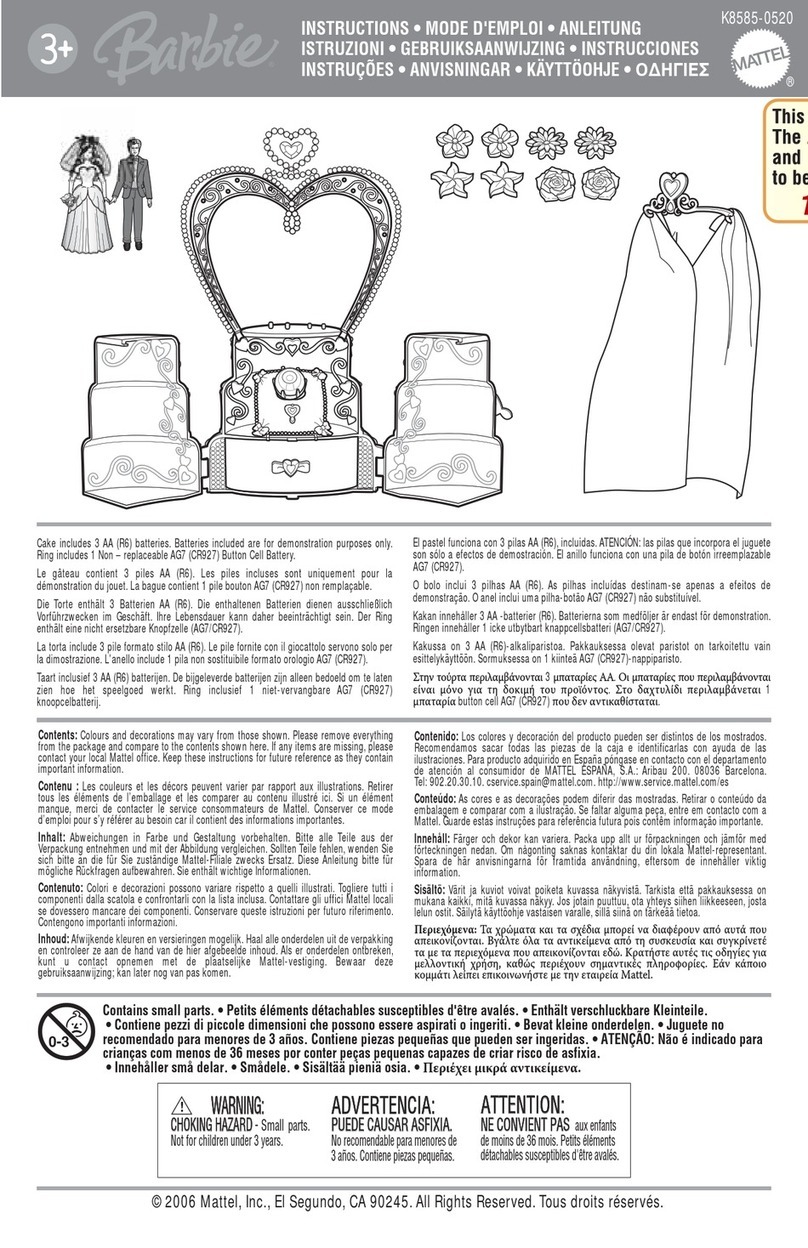 Mattel Barbie K8585-0520 instructions