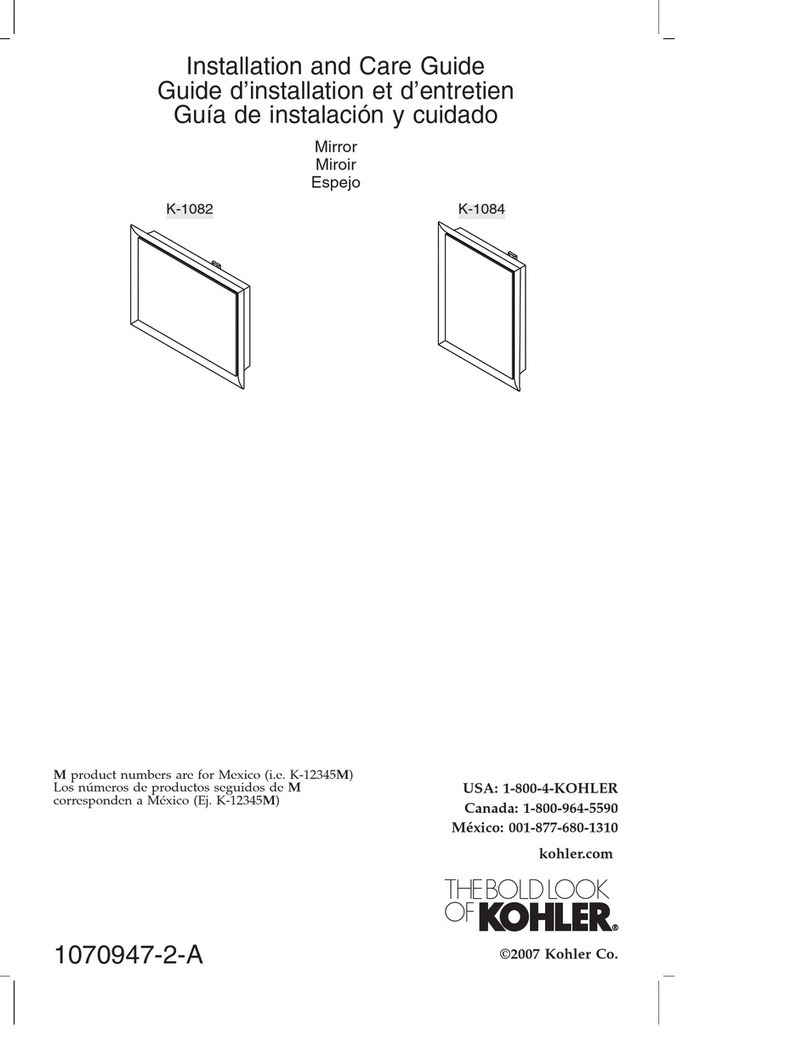 Kohler K-1082 Assembly instructions