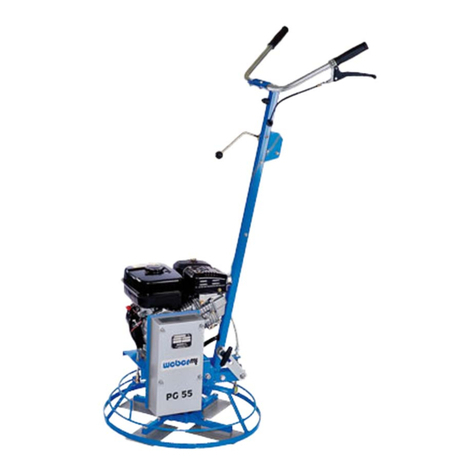 Weber mt PG 55 Operating and maintenance manual