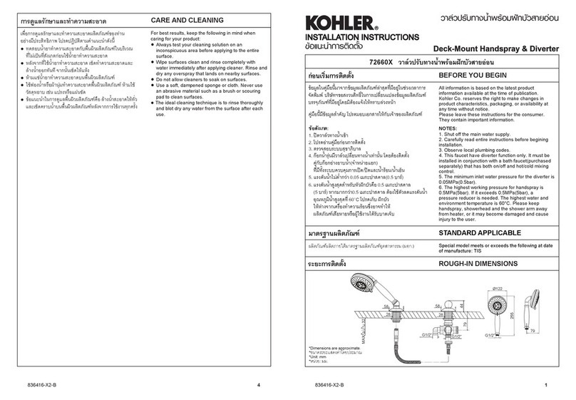 Kohler 72660 Series User manual