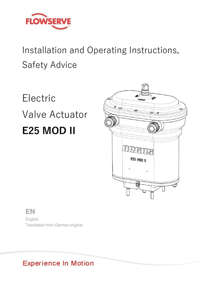 Flowserve ARGUS E25 MOD II User manual Flowserve ARGUS E25 MOD II User manual