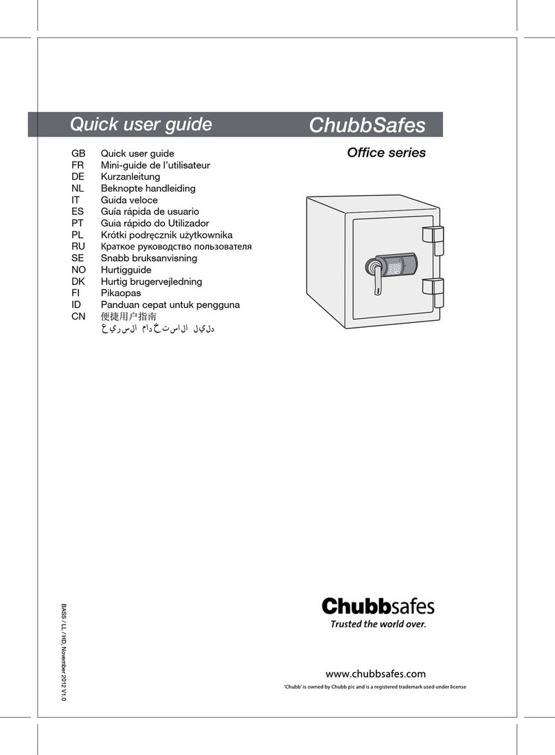 Chubbsafes Office Series Quick user guide