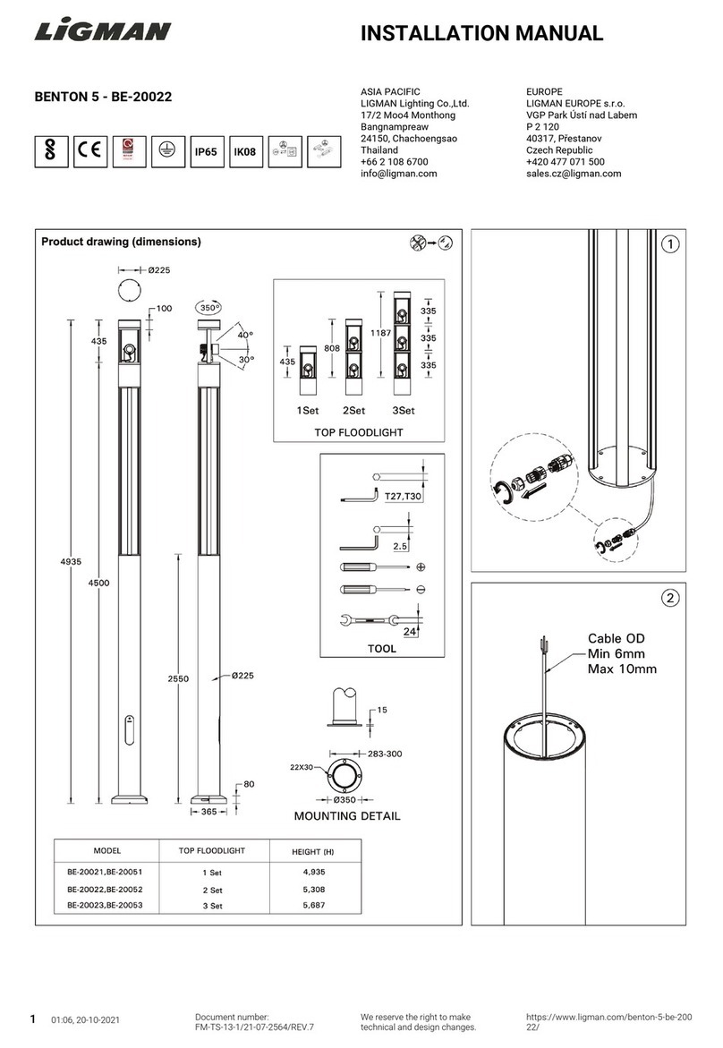 LIGMAN BENTON 5 installation manual
