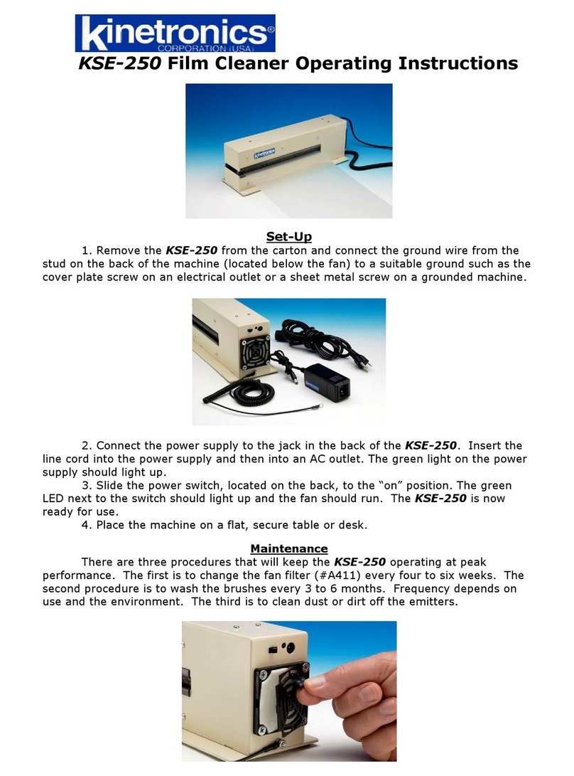 Kinetronics KSE-250 operating instructions