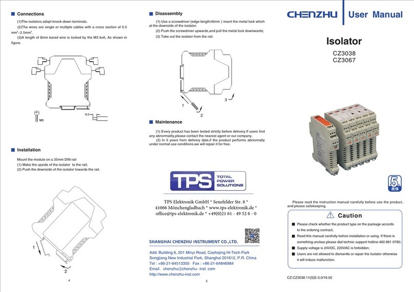Chenzhu CZ3038 user manual