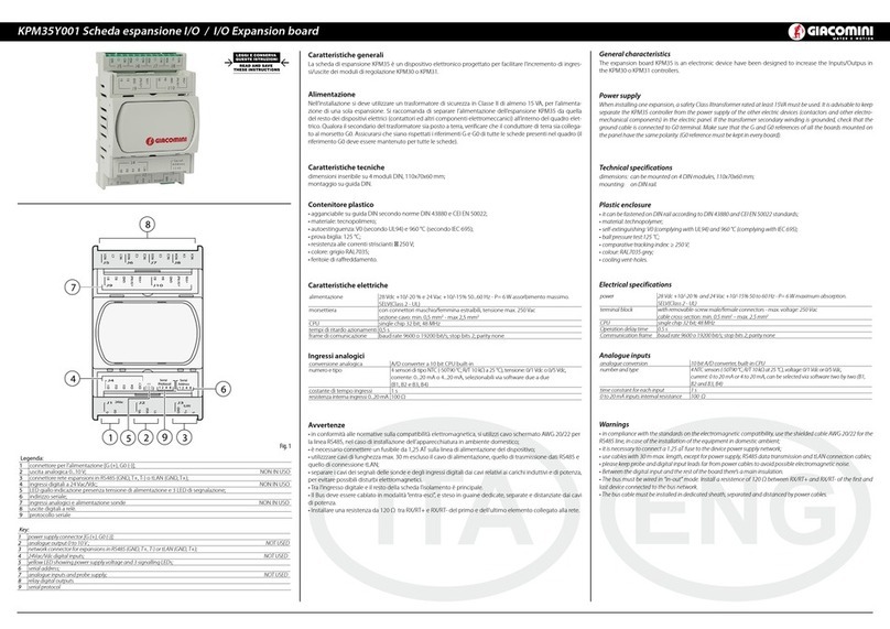 Giacomini KPM35Y001 manual
