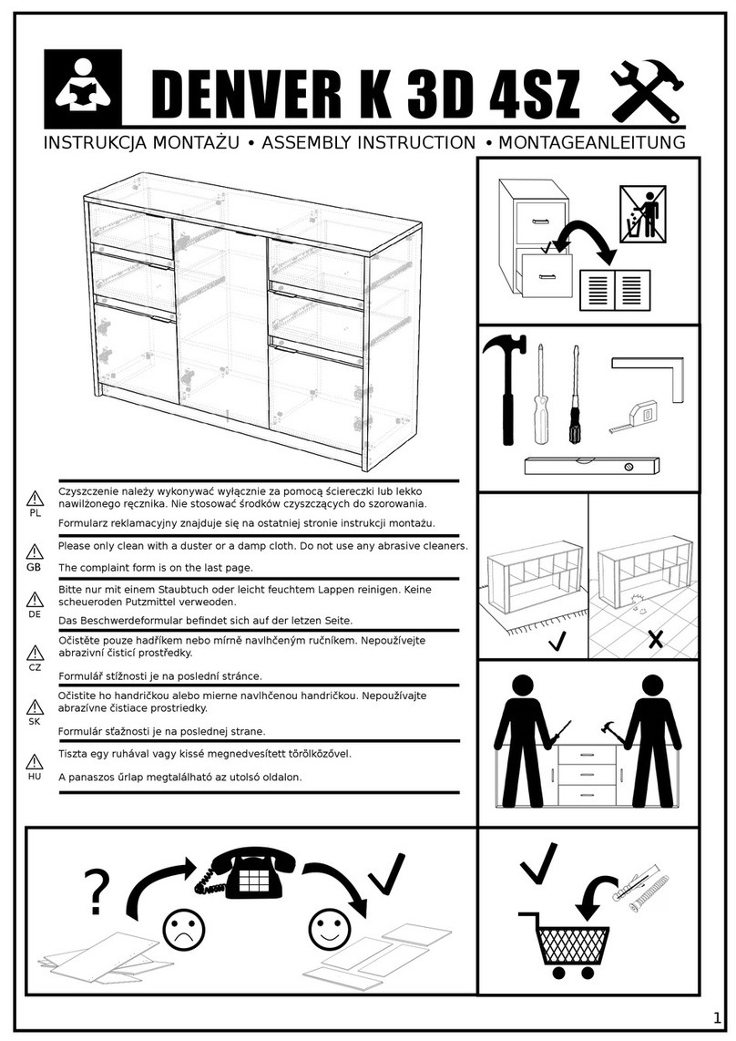 EXPEDO DENVER K 3D 4SZ Assembly instruction EXPEDO DENVER K 3D 4SZ Assembly instruction