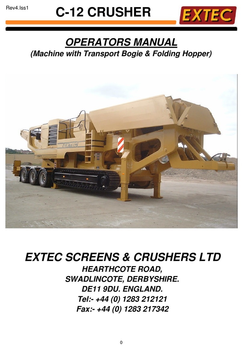 Extec C-12 CRUSHER User manual