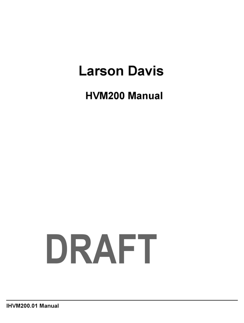 PCB Piezotronics Larson Davis HVM200 User manual