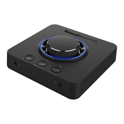 Creative Sound Blaster X3 manual