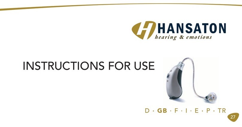 Hansaton WU7-WL002BTE Instructions for use