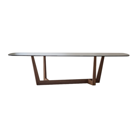 Bonaldo Art Extension Dining Table Assembly instructions