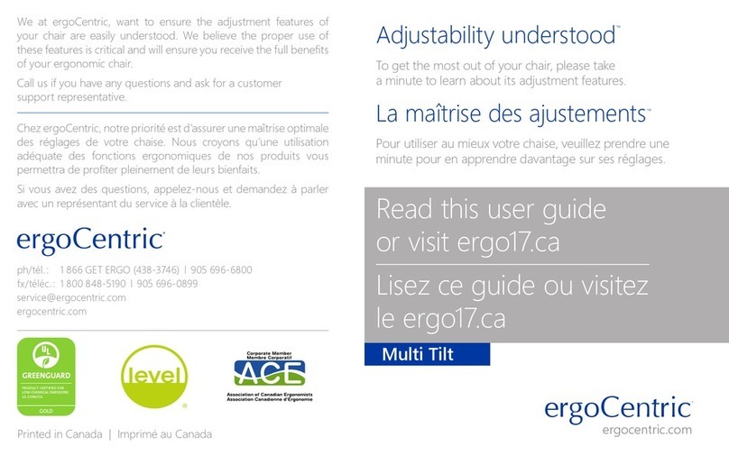 ErgoCentric Multi Tilt user guide