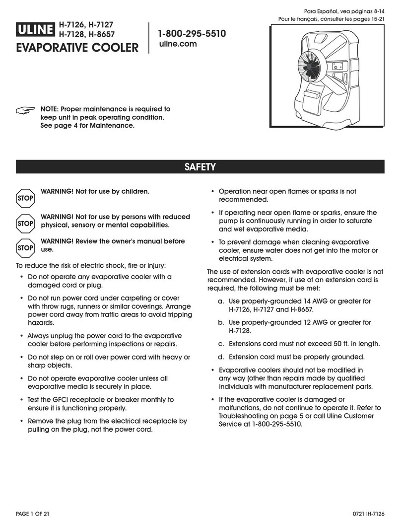 U-Line H-7126 User manual U-Line H-7126 User manual